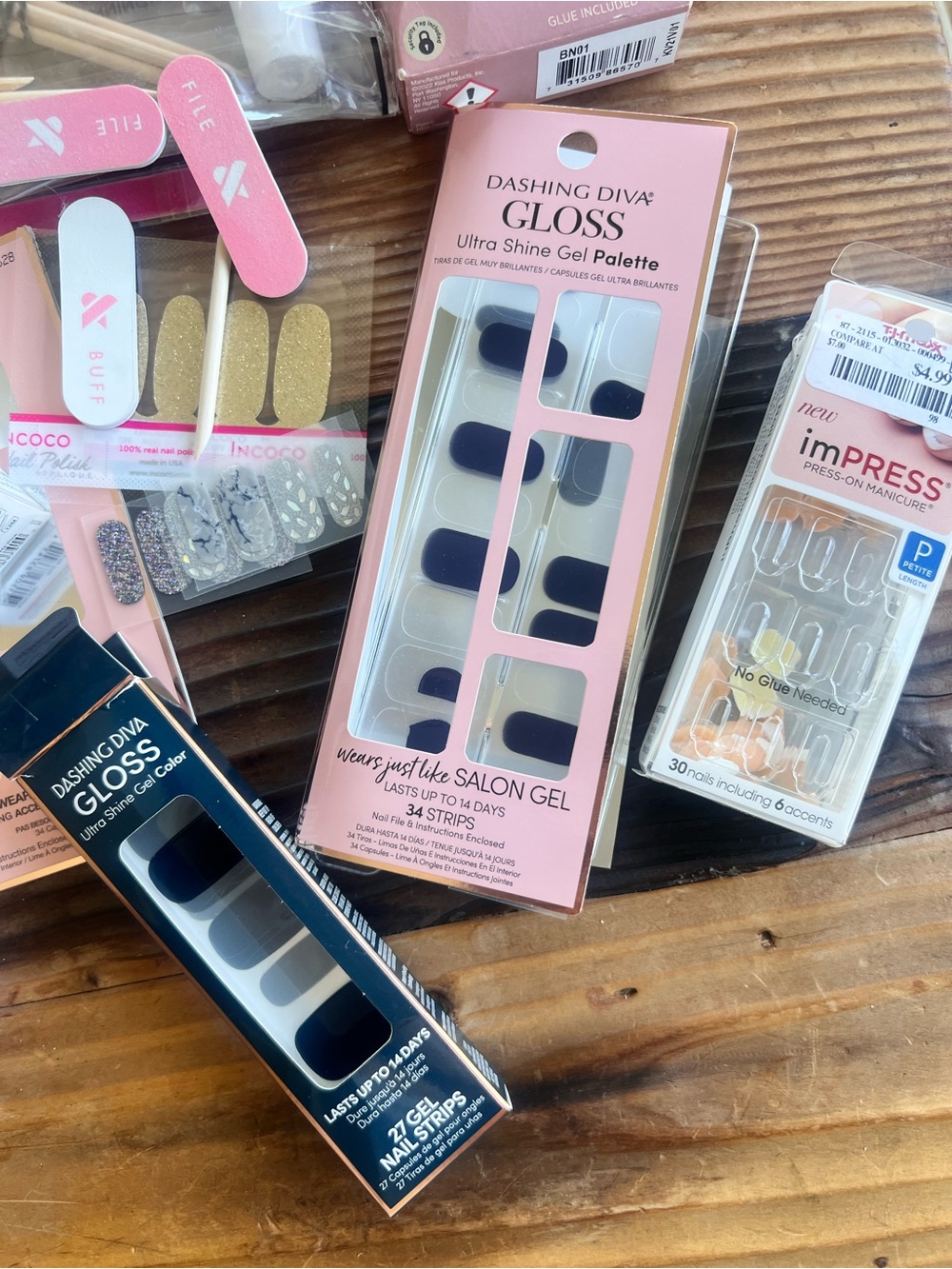 Assorted Press-On Nail Set - Pink & Multicolor - Picture 4 of 7